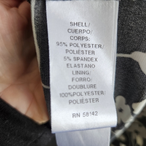 London Times Womens Sleeveless Floral Dress Sz 4 - Picture 9 of 9